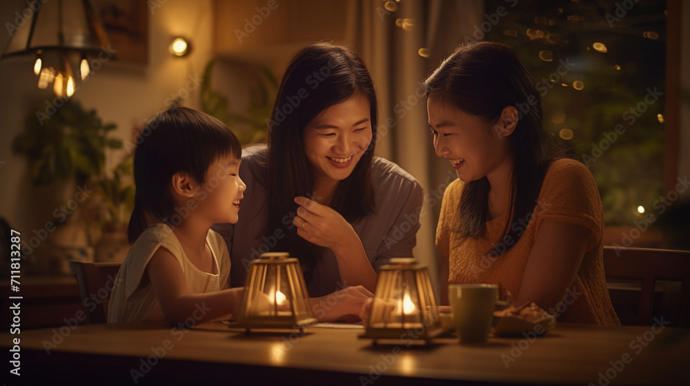 The Endearing Affection of a Young Family Reading Fairy Tales to Their Children The Endearing Affection of a Young Family Reading Fairy Tales to Their Children