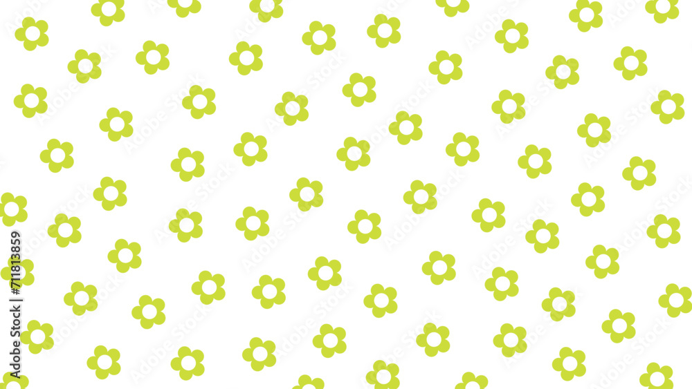Seamless background with green flowers Seamless background with green flowers