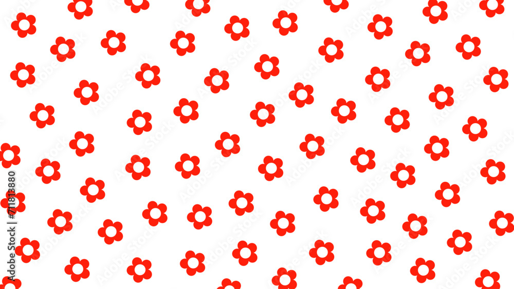 Seamless background with red flowers Seamless background with red flowers