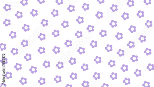 Seamless background with purple flowers