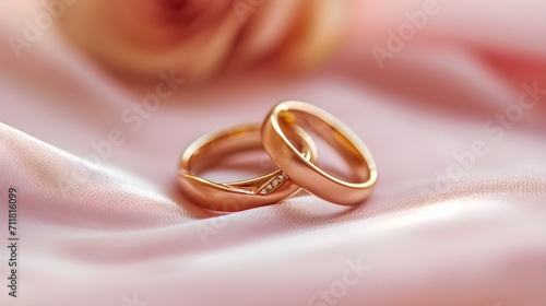 Golden Wedding Bands Symbolizing Everlasting Union