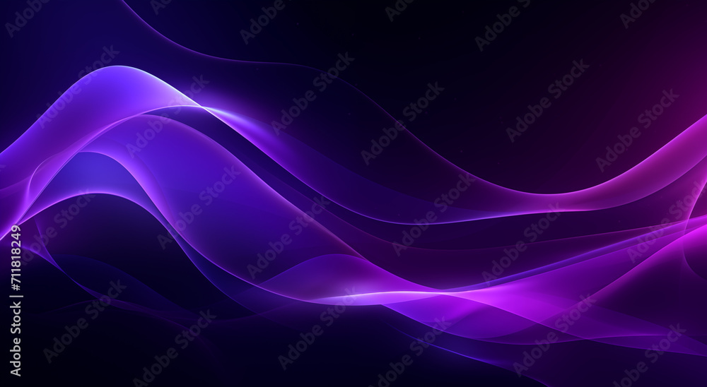 Naklejka premium Purple Color Wave | Beautiful Wallpaper Design | Abstract Art