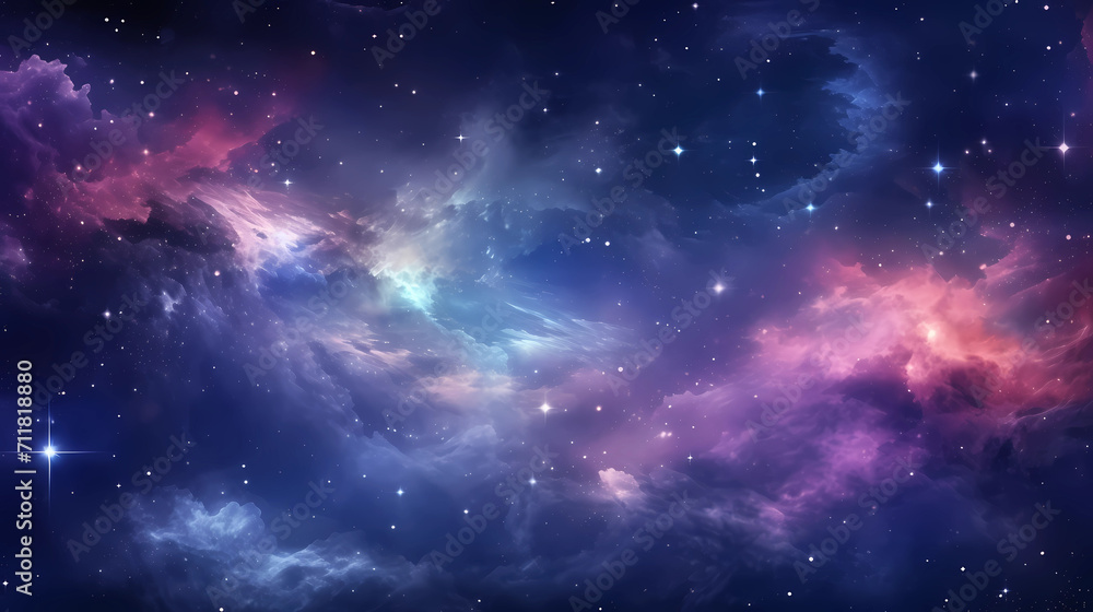 Fototapeta premium Colorful space galaxy cloud nebula. Stary night cosmos. Universe science astronomy. Supernova background wallpaper