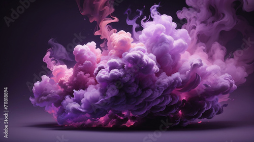 Mystic Radiance: Abstract Purple 