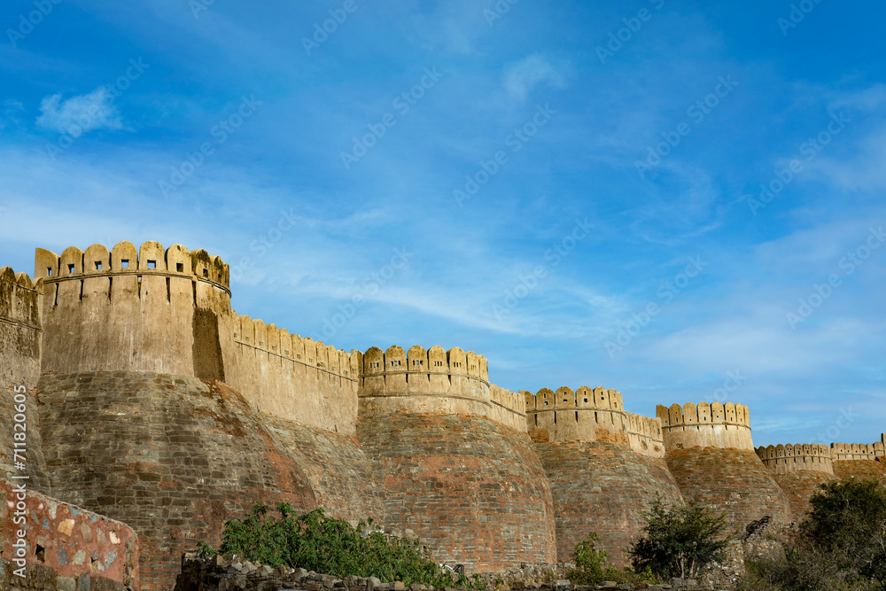 Kumbhalgarh Fort in Rajahstan, India