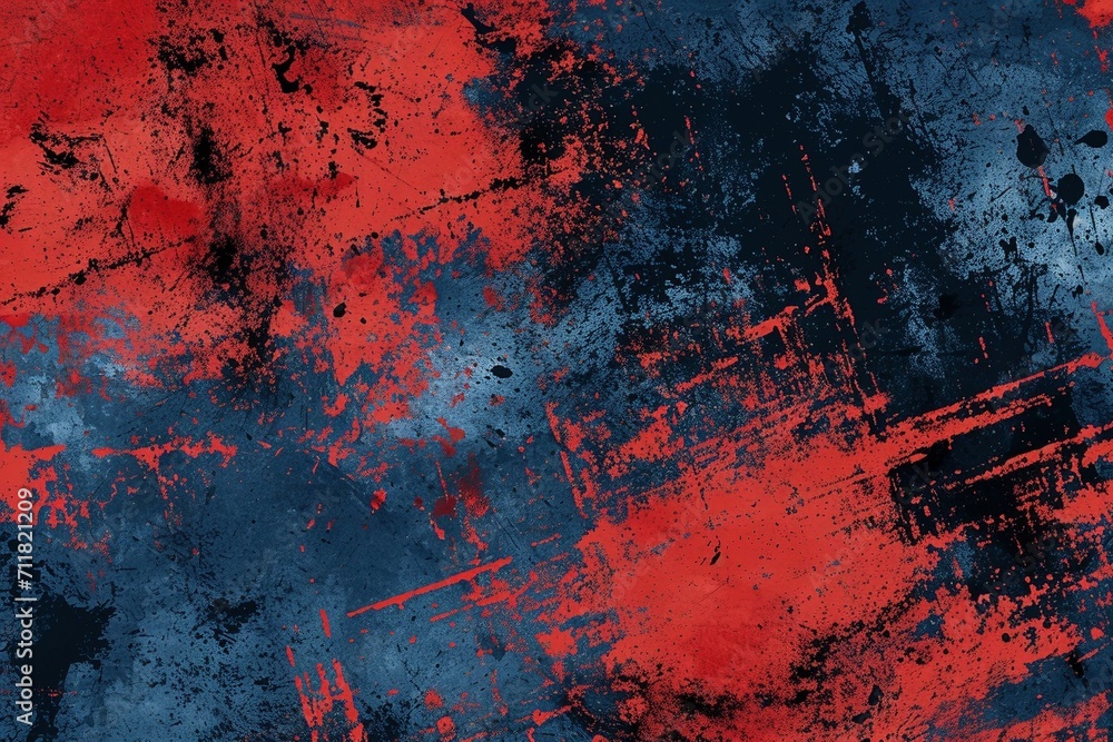 Fototapeta premium Vivid Spectrum: Grunge Red, Black, and Orange Texture, Suited for Extreme Sportswear, Racing, Cycling, Football, Motocross, Basketball, Gridiron, and Travel. A Playful Backdrop or Wallpaper