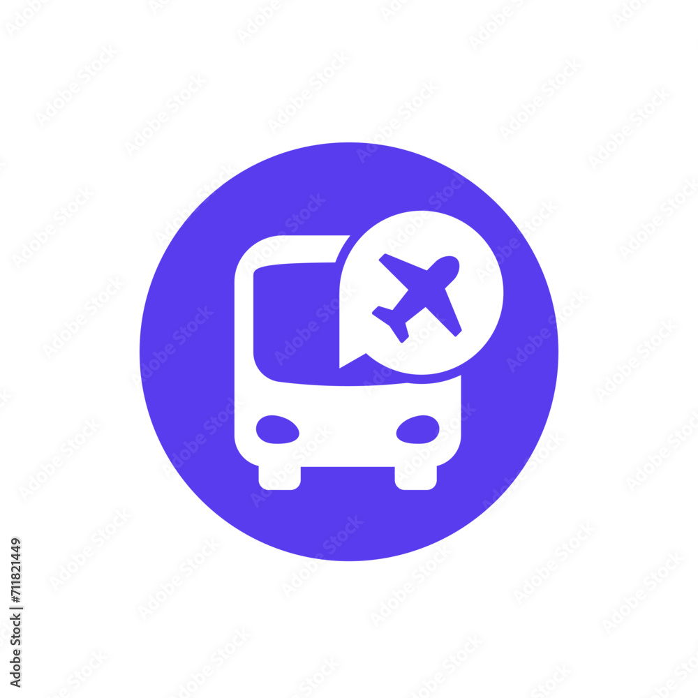 bus transfer to airport, shuttle icon bus transfer to airport, shuttle icon