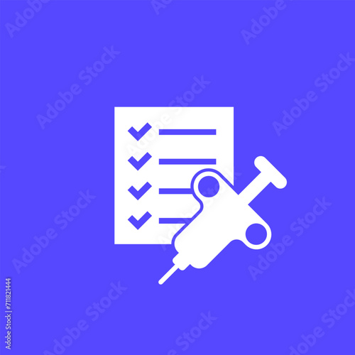 biopsy test icon, vector art