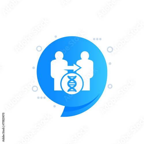 clone icon, cloning vector illustration