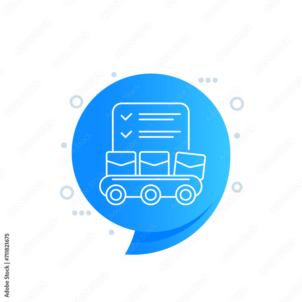 quality control in production line vector icon quality control in production line vector icon