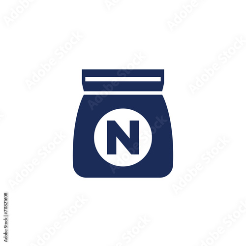 nitrogen fertilizer in a bag icon
