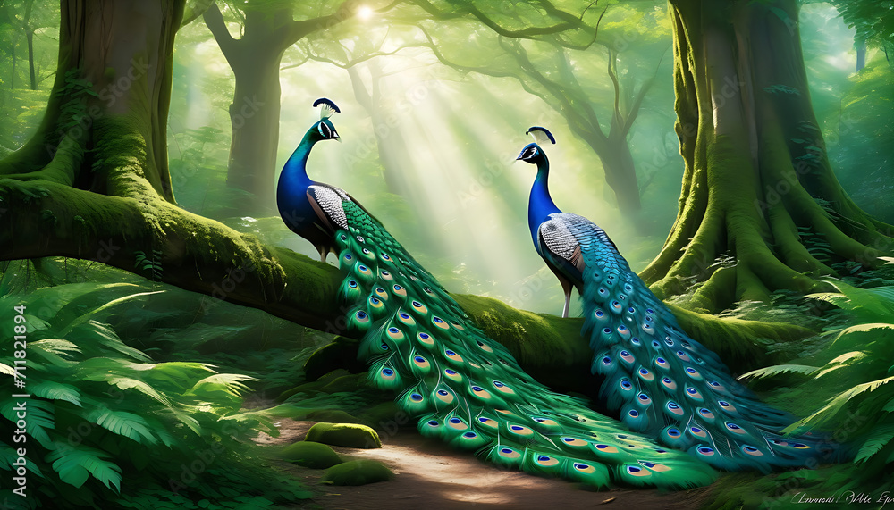 Peacock Serenade: A Love Affair in the Enchanted Forest Symphony Peacock Serenade: A Love Affair in the Enchanted Forest Symphony