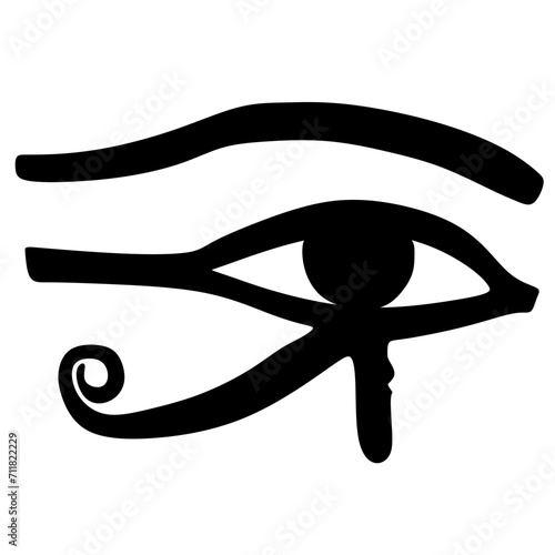 Nice icon of the Eye of Horus, black, very pretty.
