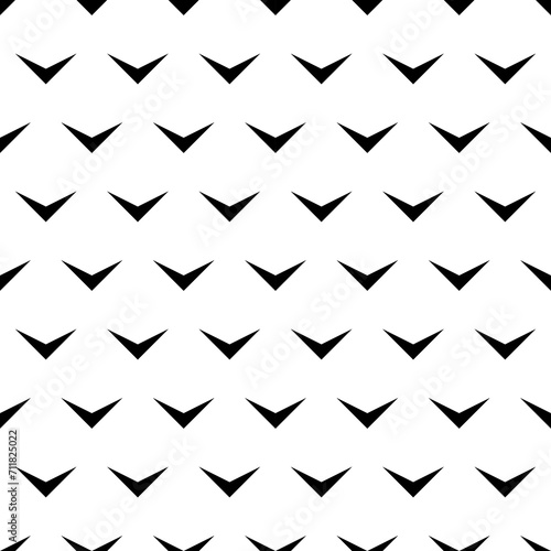 Seamless pattern. Figures ornament. Ethnic wallpaper. Chevrons background. Geometric motif. Folk image. Simple shapes backdrop. Digital paper, web design, textile print, abstract illustration. Vector
