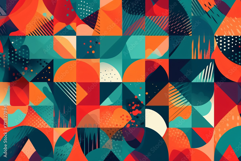 abstract pattern with triangles