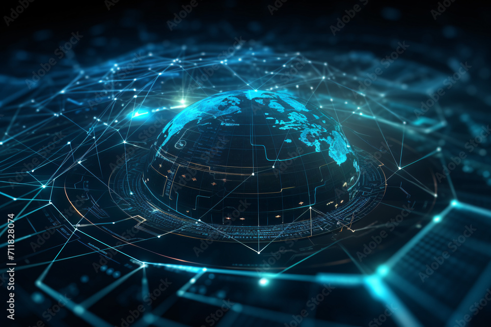 Obraz premium technology background