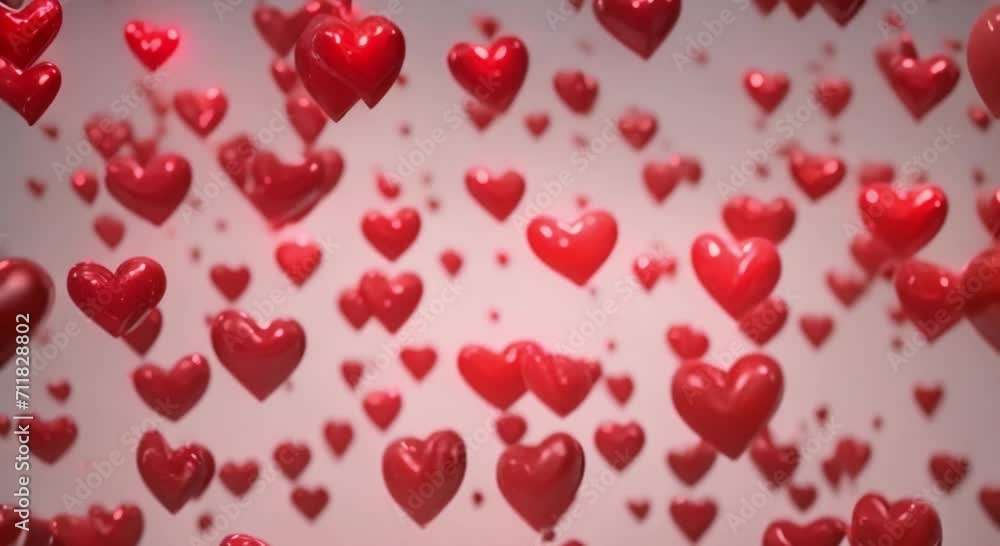 red hearts arranged on a white background, creating a vibrant and romantic composition, the scene as an ideal background for Valentine's Day, evoking love and celebration. red hearts arranged on a white background, creating a vibrant and romantic composition, the scene as an ideal background for Valentine's Day, evoking love and celebration.
