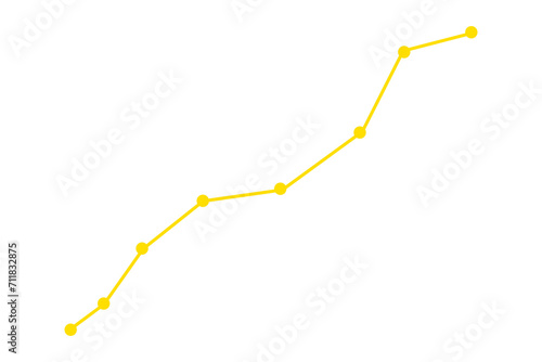 yellow line arrow graph upward move transparent background png file type