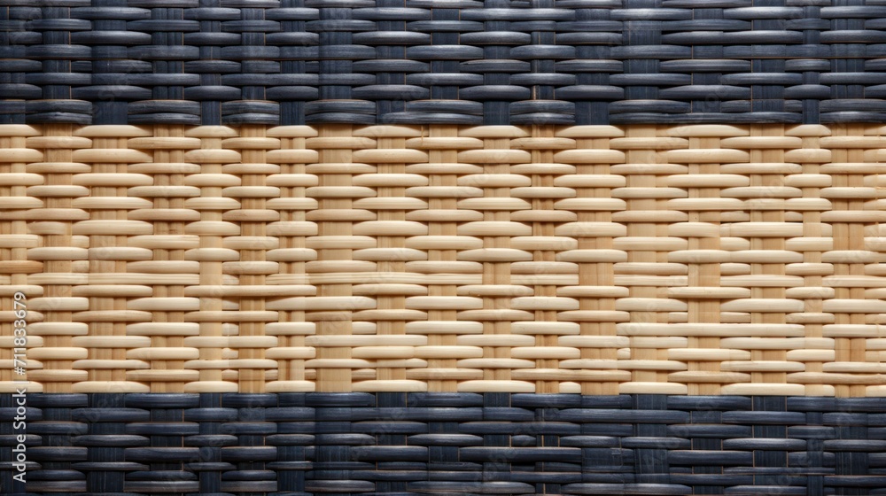 Beautiful Bamboo Mat Texture Background, Dark Navy and Beige Colors
Beautiful Bamboo Mat Texture Background, Dark Navy and Beige Colors
