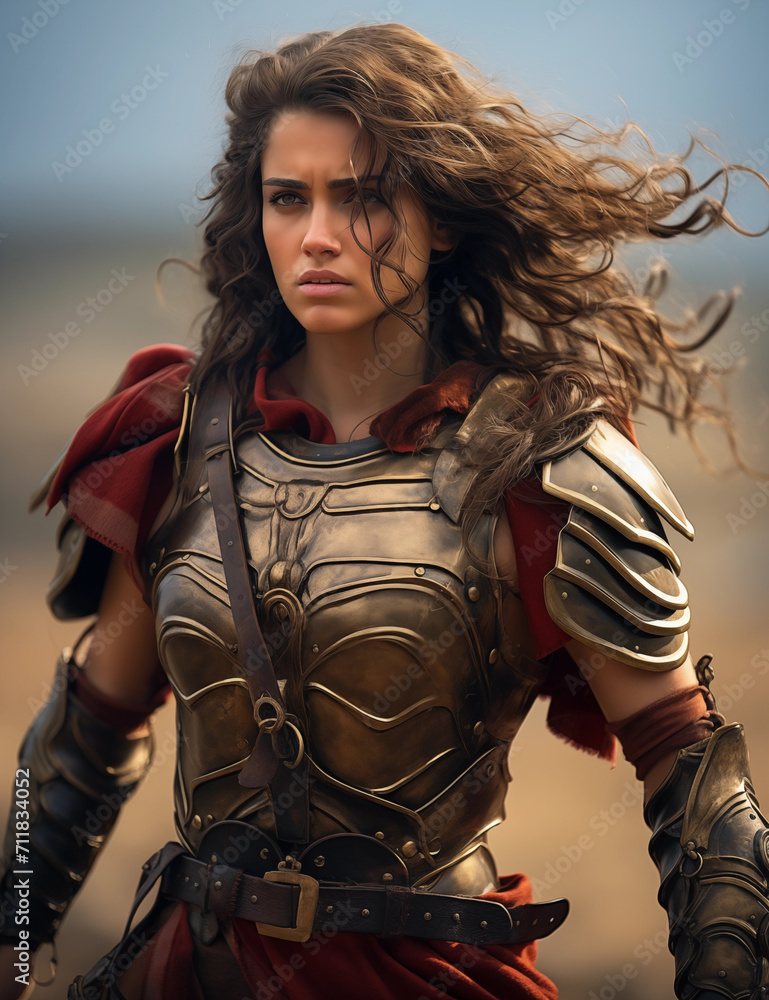 Obraz premium RPG DND fantasy character for Dungeons and Dragons, Roleplay, Avatar, female heroic