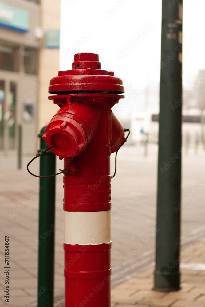 red fire hydrant on the street red fire hydrant on the street