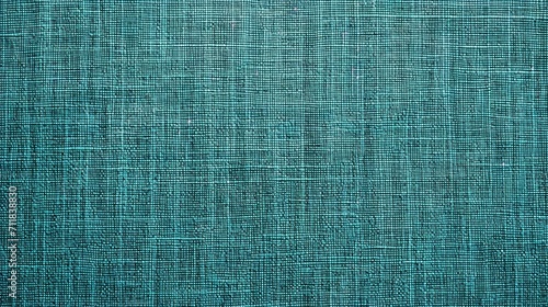 Teal, turquoise fabric background, linen structure in pink, blue for fresh textured modern card, appealing new season and colors for fresh nature. Threads close-up, hobby, sewing, cloth.