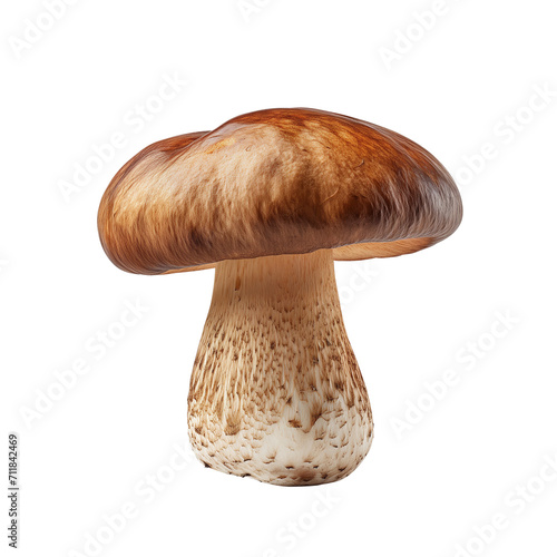 Boletus edulis isolated on a transparent background. PNG file.