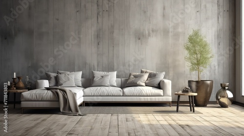 neutral grey floor background illustration modern minimalist, industrial sleek, chic elegant neutral grey floor background