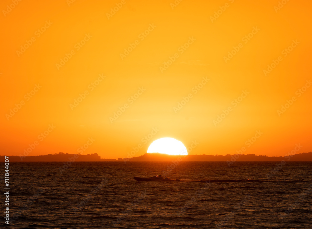 sunset over the sea sunset over the sea