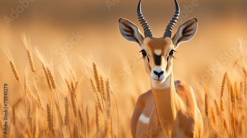 Majestic antelope portrait stunning wildlife photography of a graceful creature