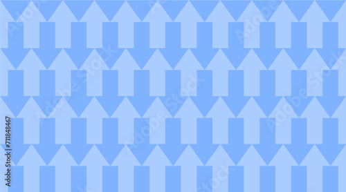 Ascending and descending arrows pattern on blue tones.