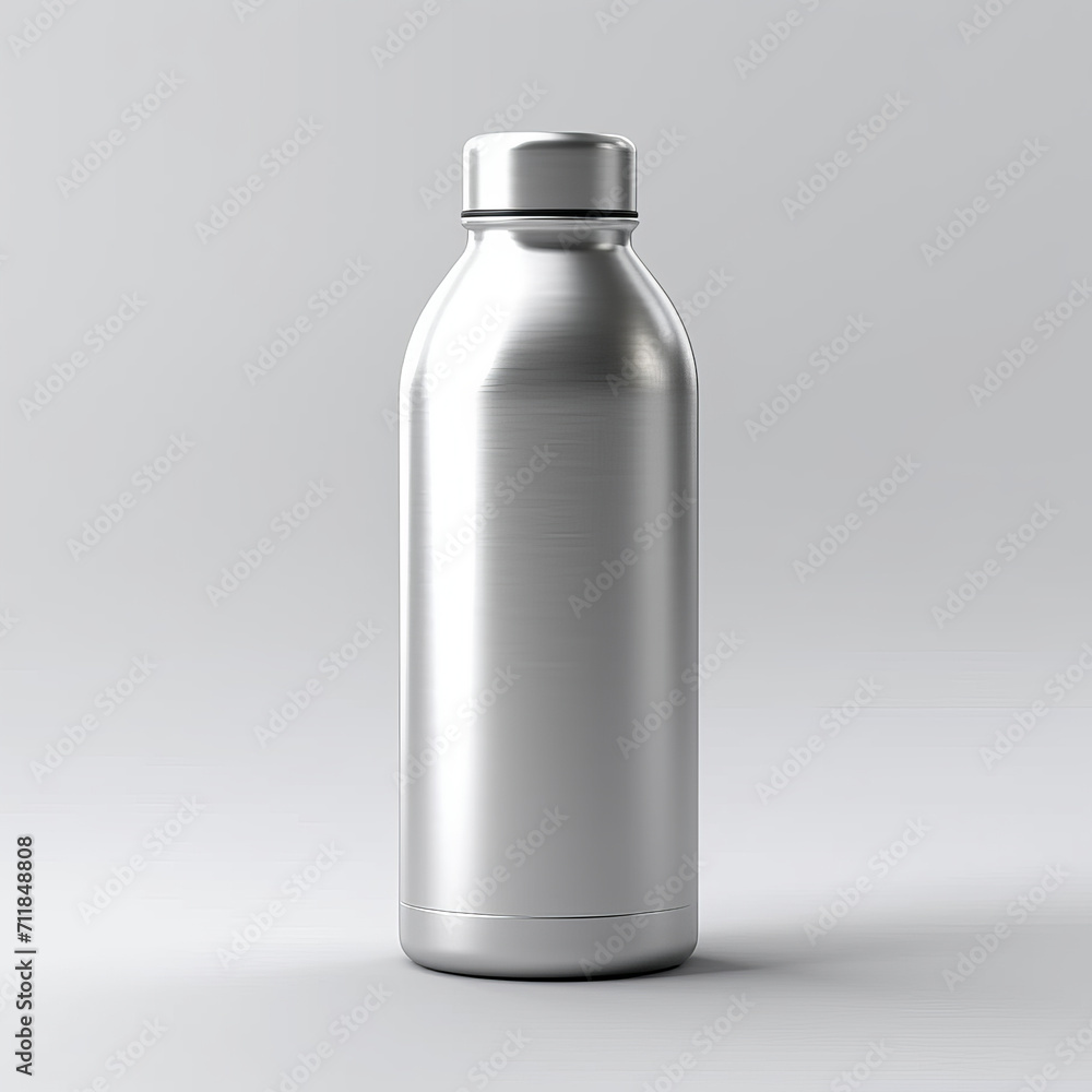 silver water bottle ,generative ai silver water bottle ,generative ai