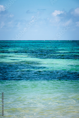 beach of San Andres island in Colombia in tourism season