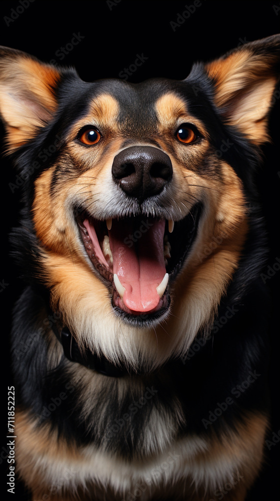 portrait of a black dog portrait of a black dog