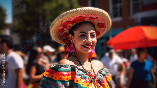 Colorful skirts fly during traditional Mexican dancing