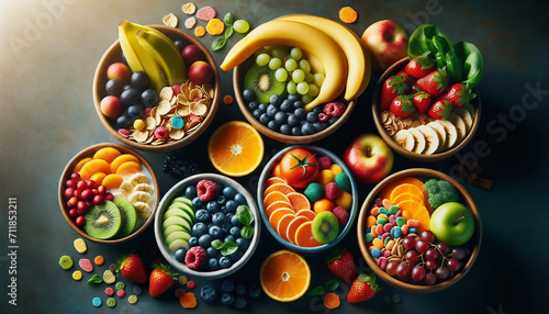 bowl full of fruits and vegetables