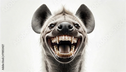 a laughing hyena