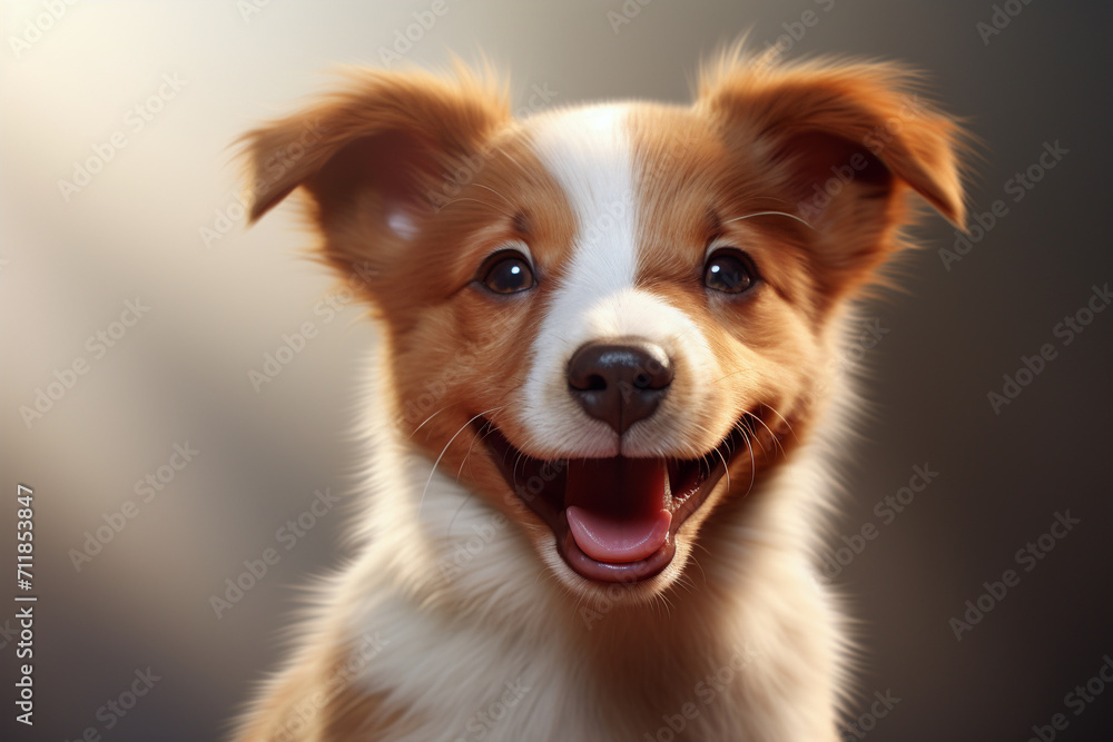 happy dog portrait happy dog portrait