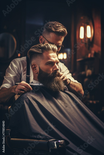 barber men, long barber