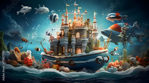 An Aquatic Symphony Unveiled,, A Marine Tapestry of Wonders