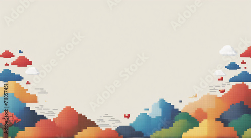 pixels landscape 