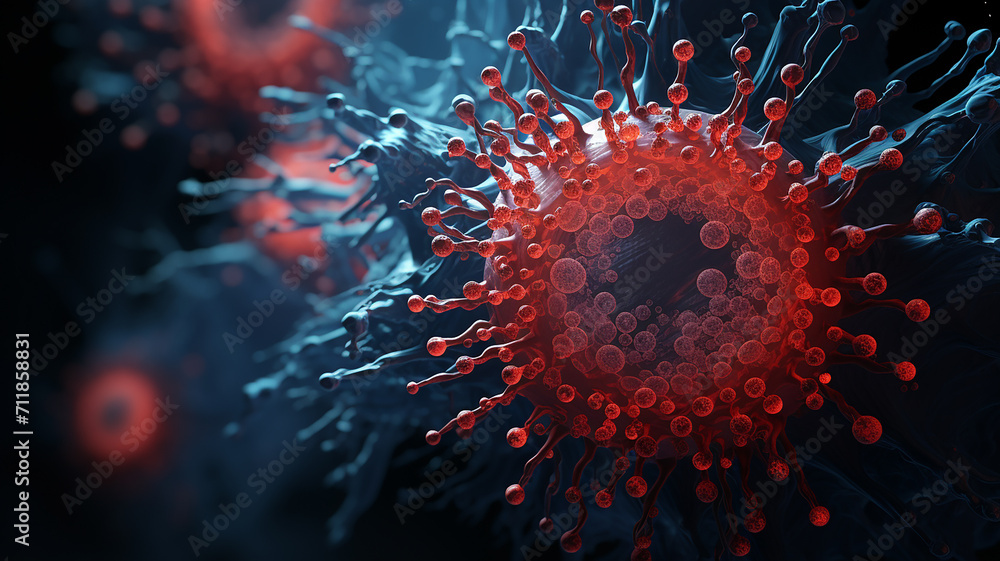 illustration of Coronavirus 2019 nCoV in abstract background. illustration of Coronavirus 2019 nCoV in abstract background.