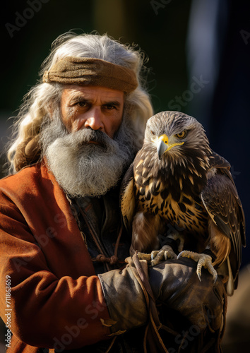 falcon and falconer, falconry, wild bird, eagle, hawk, sharp beak, claws, wings, feathers, hunting, ornithology, nature, flight, animal, pet, keen eyes