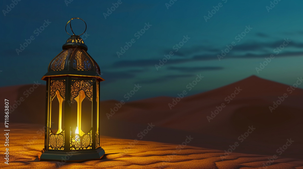 Ramadan, Muslim. Holy month. Date. Mosque view. Prayer. Fast. city lights accompanied by oil lamps Ramadan, Muslim. Holy month. Date. Mosque view. Prayer. Fast. city lights accompanied by oil lamps