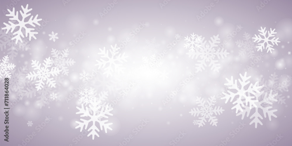 Abstract heavy snow flakes design. Snowfall dust crystallic elements. Snowfall weather white gray wallpaper. Filigree snowflakes february texture. Snow nature scenery.