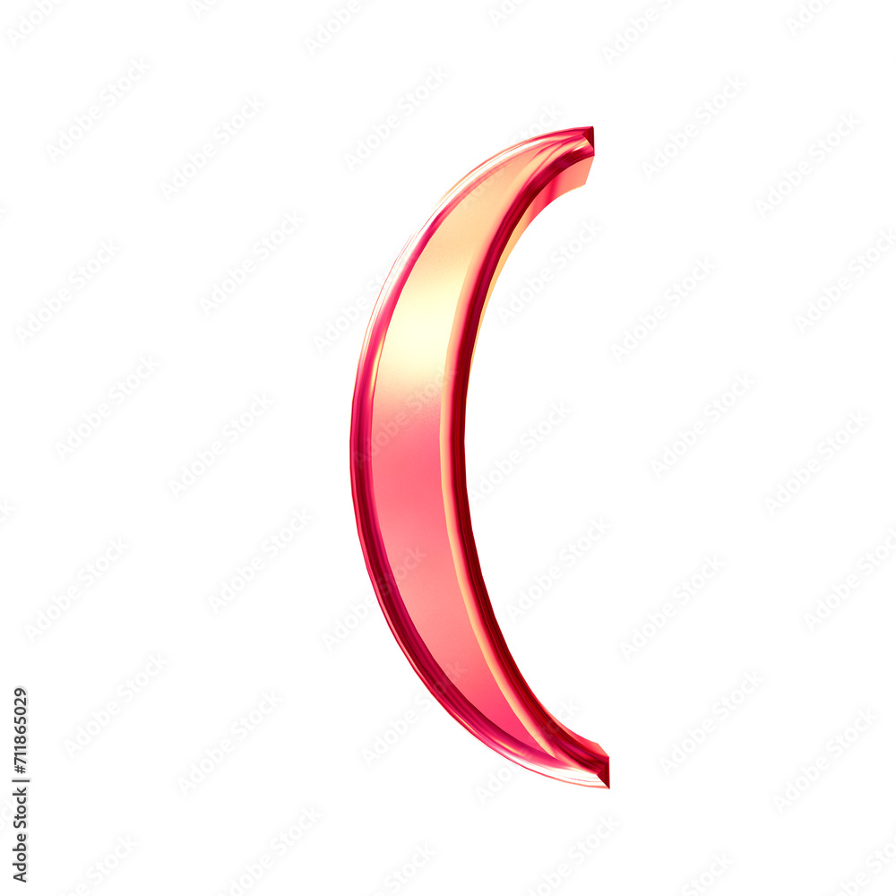 Pink symbol with bevel Pink symbol with bevel