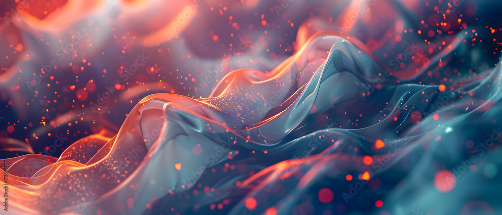 Vibrant fractal patterns dance across a colorful fabric, captured in a mesmerizing screenshot of abstract light