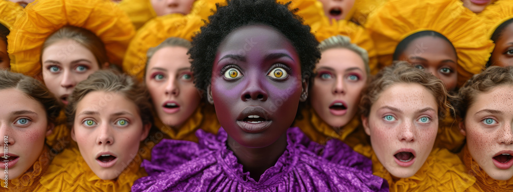 The Kaleidoscope of Emotions, A Mesmerizing Portrait of Diverse Facial Expressions