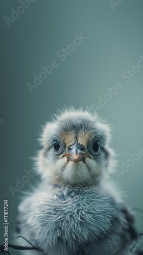 a face of a chick