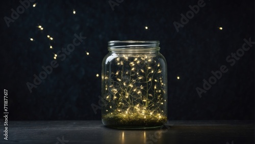 fireflies in a jar photo